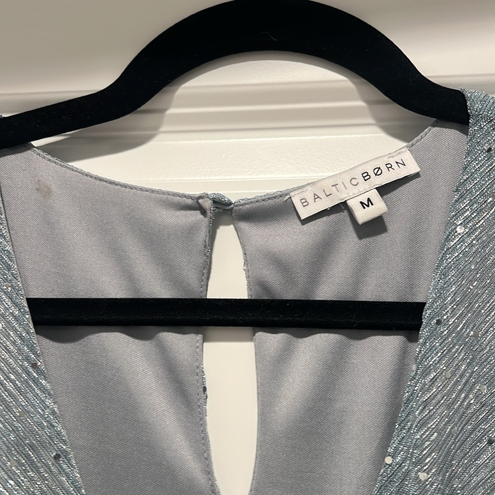 Baltic Born Grace Sparkle Gown | Dusty Blue - Size M - Picture 5 of 8